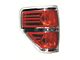 CAPA Replacement Tail Light; Chrome Housing; Red Lens; Driver Side (09-14 F-150 Styleside)