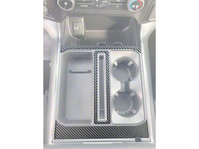 Center Console Accent Trim; Forged Carbon Fiber (21-24 F-150)