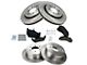 Ceramic 6-Lug Brake Rotor and Pad Kit; Front and Rear (10-11 F-150)