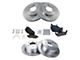 Ceramic 6-Lug Brake Rotor and Pad Kit; Front and Rear (04-08 4WD F-150)