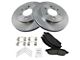 Ceramic 6-Lug Brake Rotor and Pad Kit; Front (04-08 4WD F-150)