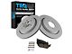 Ceramic 6-Lug Brake Rotor and Pad Kit; Rear (15-17 F-150 w/ Electric Parking Brake)