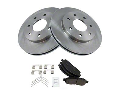 Ceramic 7-Lug Brake Rotor and Pad Kit; Front (04-08 4WD F-150)