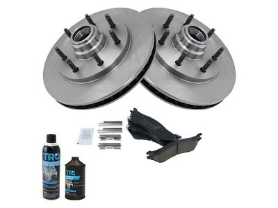 Ceramic 7-Lug Brake Rotor and Pad Kit; Front (99-03 2WD F-150)