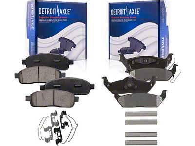 Ceramic Brake Pads; Front and Rear (04-08 F-150)