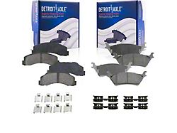 Ceramic Brake Pads; Front and Rear (12-14 F-150; 15-20 F-150 w/ Manual Parking Brake)