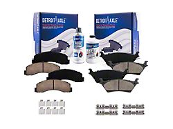 Ceramic Brake Pads; Front and Rear (12-14 F-150; 15-20 F-150 w/ Manual Parking Brake)