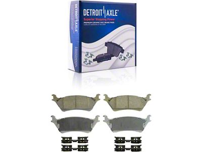 Ceramic Brake Pads; Rear Pair (12-14 F-150; 15-20 F-150 w/ Manual Parking Brake)