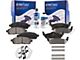 Ceramic Brake Pads with Brake Fluid and Cleaner; Front and Rear (04-08 F-150)