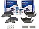 Ceramic Brake Pads with Brake Fluid and Cleaner; Front and Rear (10-11 F-150)