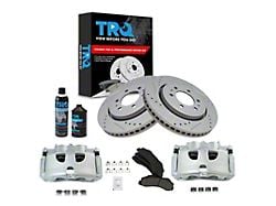 Ceramic Performance 6-Lug Brake Rotor, Pad, Caliper, Brake Fluid and Cleaner Kit; Front (12-16 F-150)