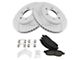 Ceramic Performance 6-Lug Brake Rotor and Pad Kit; Front (04-08 4WD F-150)