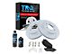 Ceramic Performance 6-Lug Brake Rotor, Pad, Brake Fluid and Cleaner Kit; Front (04-08 4WD F-150)