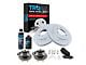 Ceramic Performance 6-Lug Brake Rotor, Pad, Wheel Bearing, Brake Fluid and Cleaner Kit; Front (Late 05-08 4WD F-150)