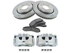 Ceramic Performance 6-Lug Brake Rotor, Pad and Caliper Kit; Front (12-16 F-150)