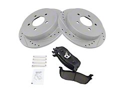 Ceramic Performance 5-Lug Brake Rotor, Pad and Caliper Kit; Rear (97-03 F-150)