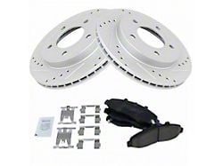 Ceramic Performance 5-Lug Brake Rotor and Pad Kit; Front (97-03 4WD F-150)