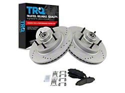 Ceramic Performance 5-Lug Brake Rotor and Pad Kit; Front (97-99 2WD F-150 w/ Rear Wheel ABS)