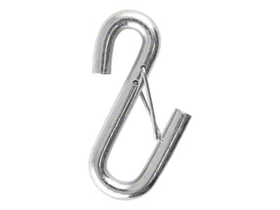 Certified 7/16-Inch Safety Latch S-Hook; 5,000 lb.