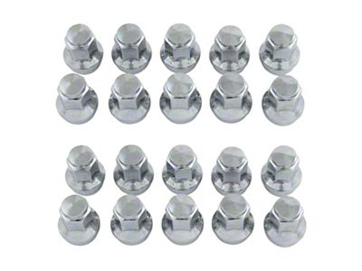 Chrome Lug Nut Set; Set of 20 (15-20 F-150 w/ Aluminum Wheels)