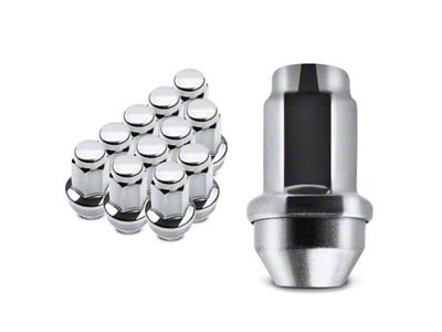 Chrome Lug Nuts; M14x2.0; Set of 12 (01-14 F-150)