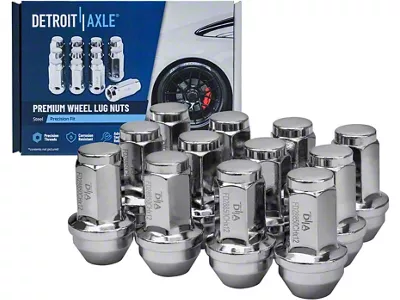 Chrome OE Style Lug Nut Kit; M14x2; Set of 12 (04-08 4WD F-150)