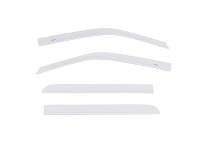 Low Profile Color-Match Ventvisor Window Deflectors; Front and Rear; Oxford White (15-25 F-150 SuperCrew)