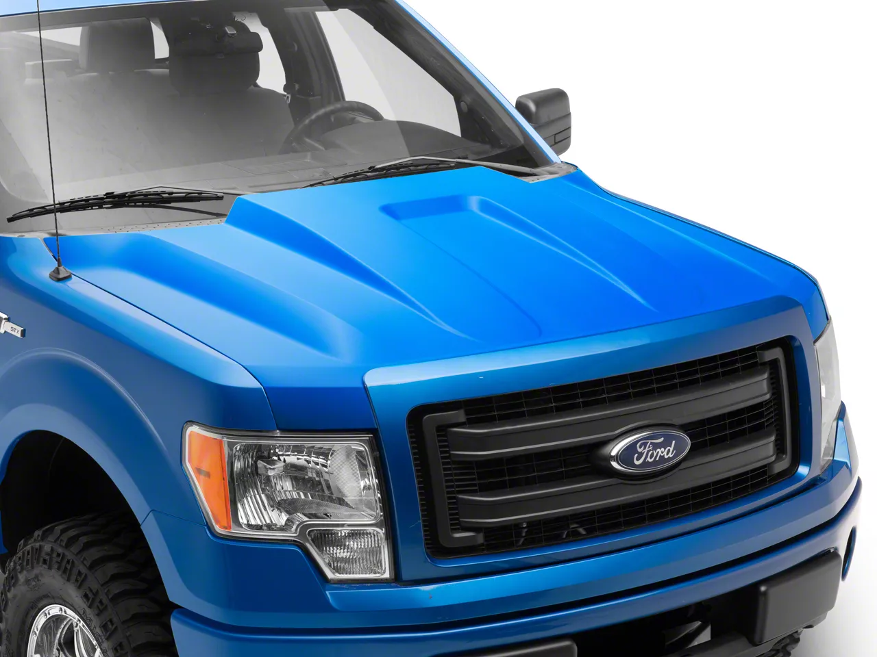Eckler's 1997-2003 Ford Pickup Truck Hood - Cowl Induction Style