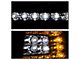 Crystal Headlights with Clear LED Corners; Chrome Housing; Clear Lens (97-03 F-150)