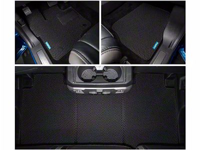 Custom Fit Front and Rear Floor Liners; Black (15-20 F-150 SuperCrew)