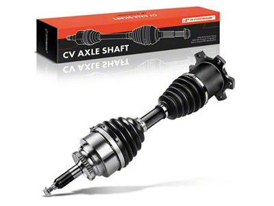 CV Axle Shaft Assembly with Heavy Duty Thermoplastic Outboard Boot; Front (04-08 4WD F-150)