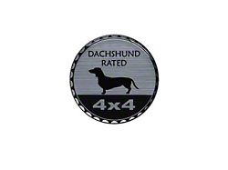 Dachshund Rated Badge (Universal; Some Adaptation May Be Required)