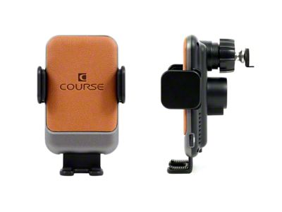 Direct Fit Phone Mount with Charging Auto Closing Cradle Head; Tan (04-08 F-150)
