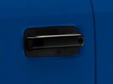 Chrome Delete Door Handle Covers; Gloss Black (15-20 F-150)