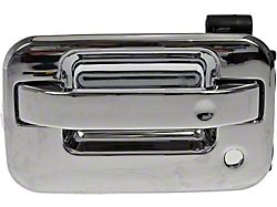 Exterior Door Handle; Front Left; All Chrome; Original Design; Without Keypad Opening; Plastic (04-14 F-150)