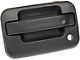 Exterior Door Handle; Front Left; metal; Textured Black; With Keyhole; Without Keypad Opening; Plastic (09-14 F-150)