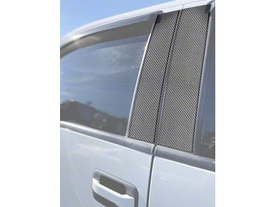 Door Pillar Accent Trim; Forged Carbon Fiber (09-14 F-150 SuperCab, SuperCrew)