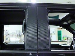 Door Pillar Post Wrap; Carbon Fiber (10-14 F-150)