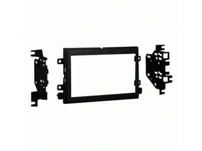 Double Din Radio Installation Kit; Black (09-14 F-150 XL w/o Plus Package)