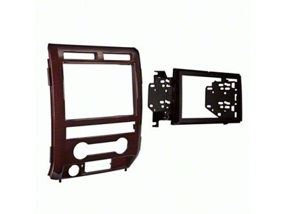 Double Din Radio Installation Kit; Curly Maple (09-10 F-150 w/o Navigation)