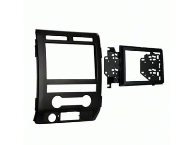 Double Din Radio Installation Kit; Matte Black (09-10 F-150 w/o Navigation)