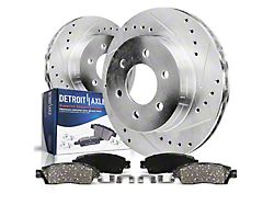 Drilled and Slotted 6-Lug Brake Rotor and Pad Kit; Rear (04-11 F-150)