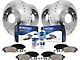 Drilled and Slotted 6-Lug Brake Rotor, Pad, Brake Fluid and Cleaner Kit; Front and Rear (12-14 F-150; 15-20 F-150 w/ Manual Parking Brake)