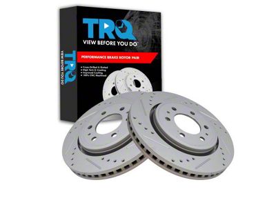 Drilled and Slotted 6-Lug Rotors; Front Pair (10-20 F-150)