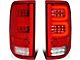 Dual C-Bar LED Tail Lights; Chrome Housing; Red Lens (04-08 F-150 Styleside)