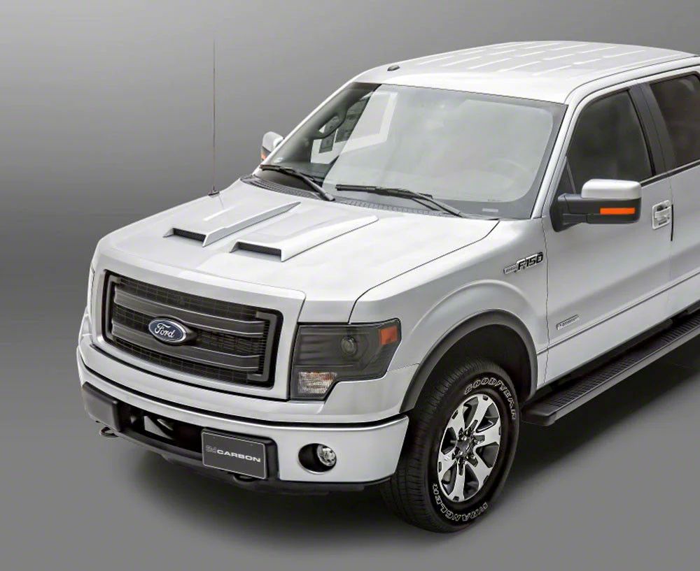 F-150 Dual Hood Scoops; Unpainted (09-14 F-150, Excluding Raptor ...