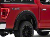 Elite Series Rivet Style Fender Flares; Rear; Smooth Black (21-25 F-150, Excluding Raptor)