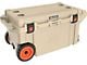 Elite Wheeled Cooler; 80-Quart; Tan