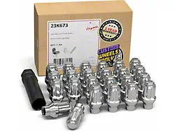 ET Bulge Acorn Chrome Lug Nut Kit; 14mm x 2; Set of 24 (04-14 F-150)