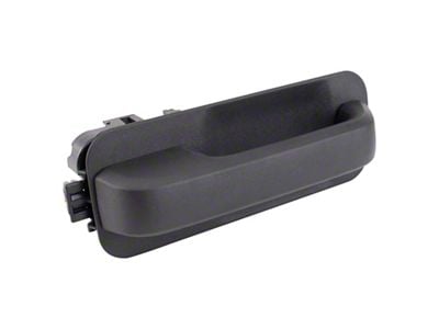 Exterior Door Handle; Front or Rear Passenger Side; Black (15-20 F-150 w/o Keyhole)